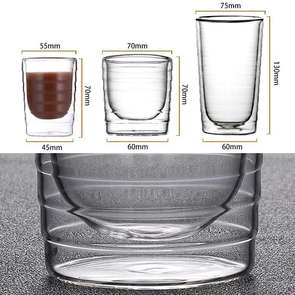 Clear Insulated Double Wall Cup Heat-resistant