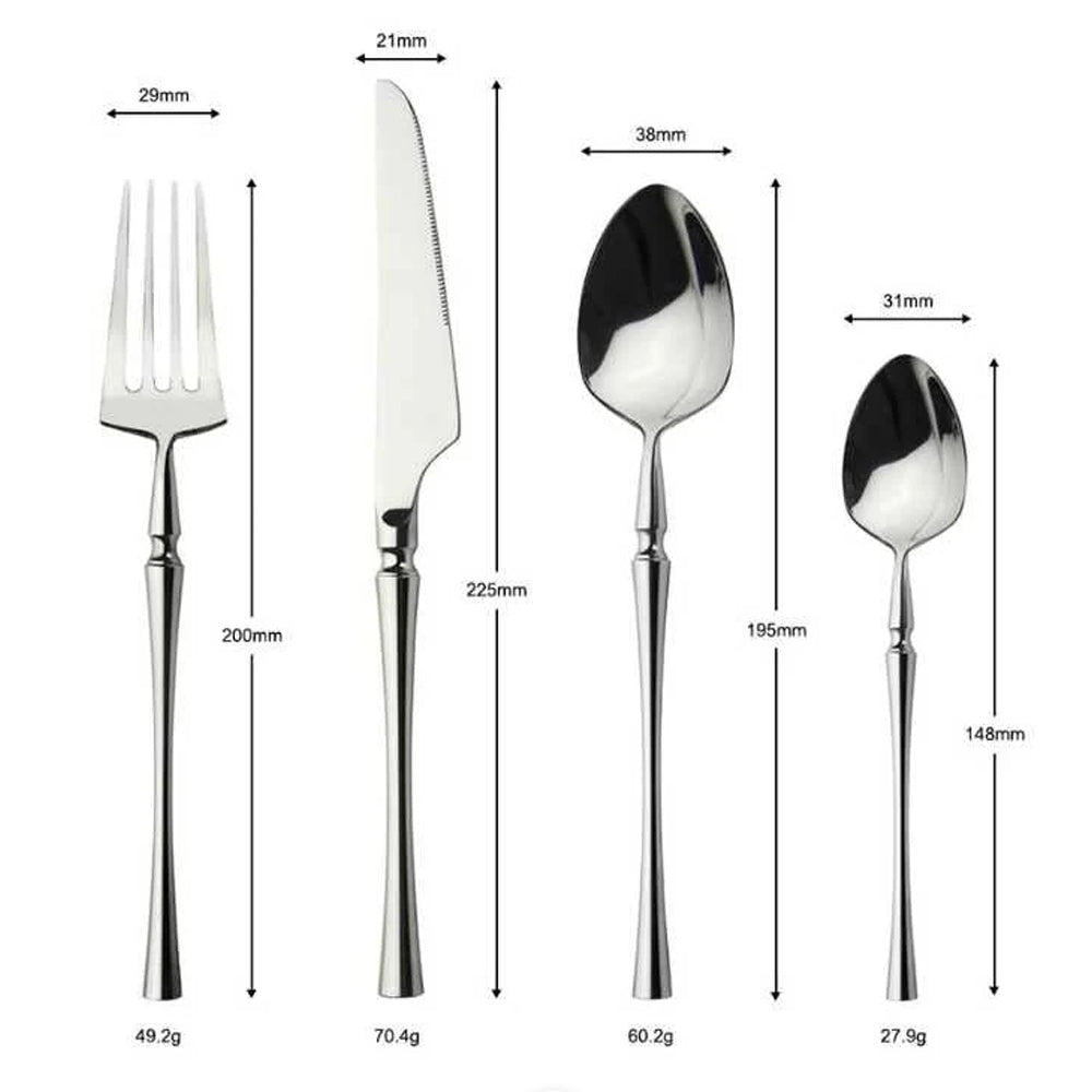 PROUD 5-Pieces Brilliant Stainless Steel 304 Silverware Tableware Cutlery Set ( 666 )