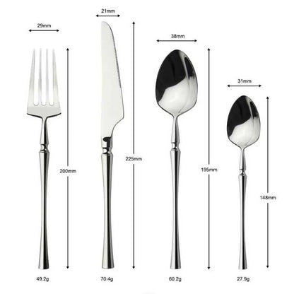 PROUD 5-Pieces Brilliant Stainless Steel 304 Silverware Tableware Cutlery Set ( 666 )