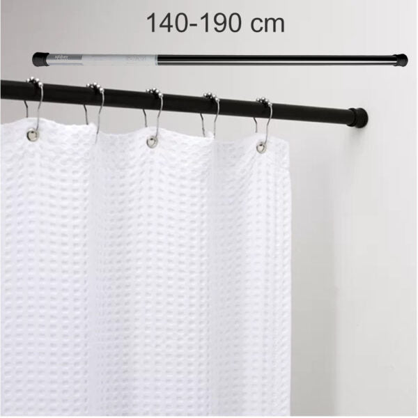 Sanitary, Shower Curtain Colored Rods 140-190 cm