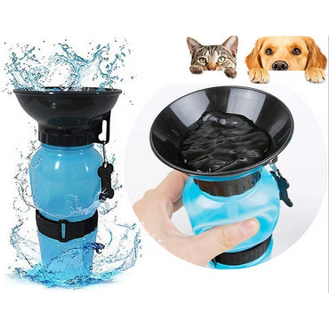 Aqua Dog Travel Water Bottle-Blue