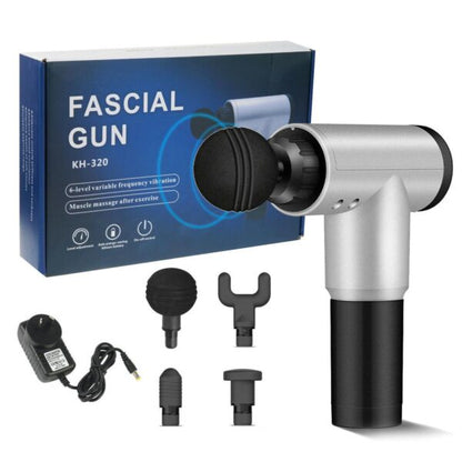 Massage fascial Gun, with 4 Massage Head, 6 Speeds