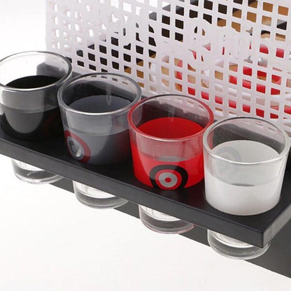 Lingshot Drinking Game with 4 shot glasses