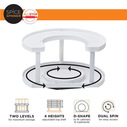 Spice Spinner Two-Tiered Spice Organizer & Holder