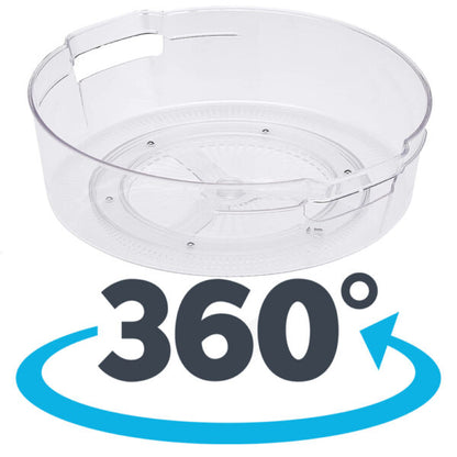 Basics Plastic Kitchen Turntable Tray