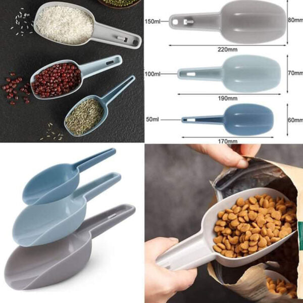 3 Pcs Nesting Scoop Set