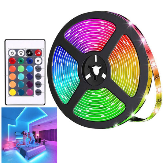 Water Proof LED Strip Lights 16 Colors With Remote