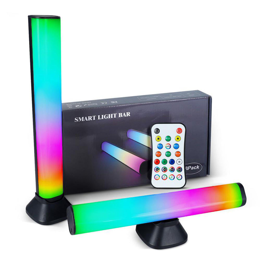 RGB Smart LED Light Bars with Remote 2 Pack