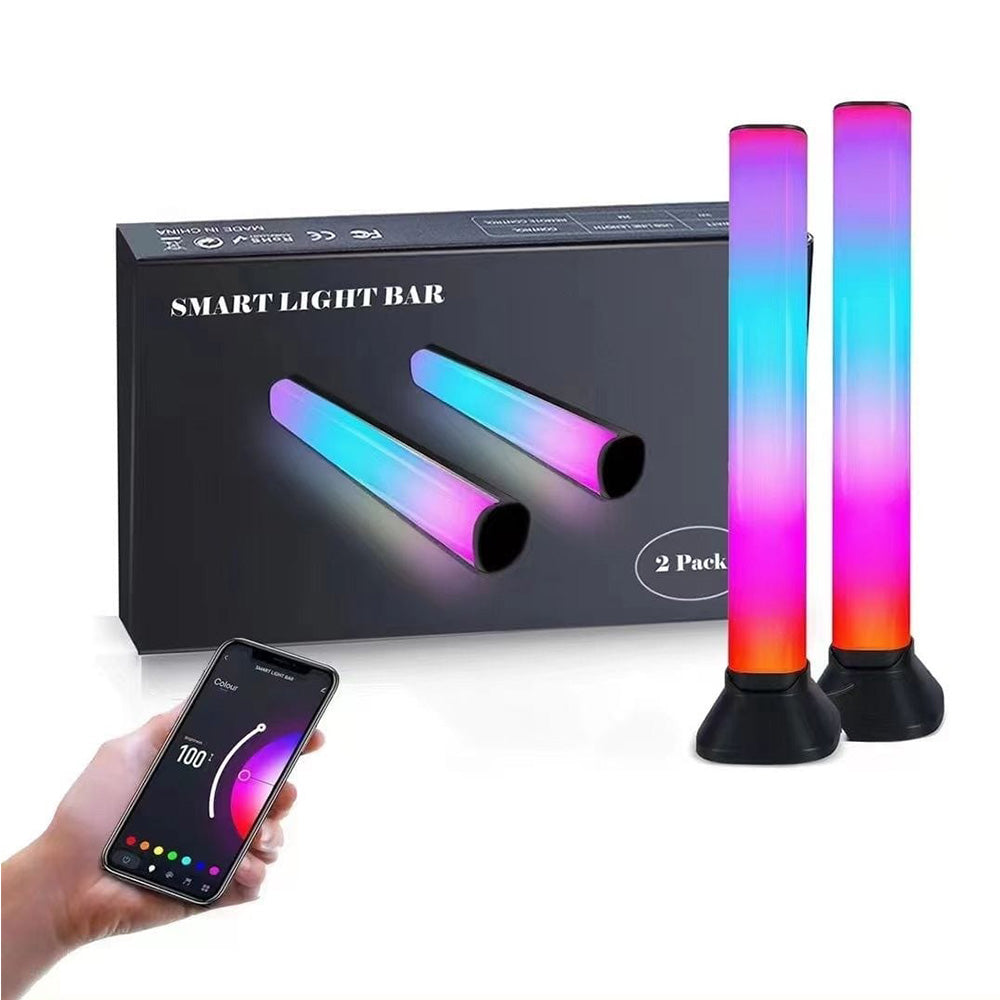 RGB Smart LED Light Bars with Remote 2 Pack