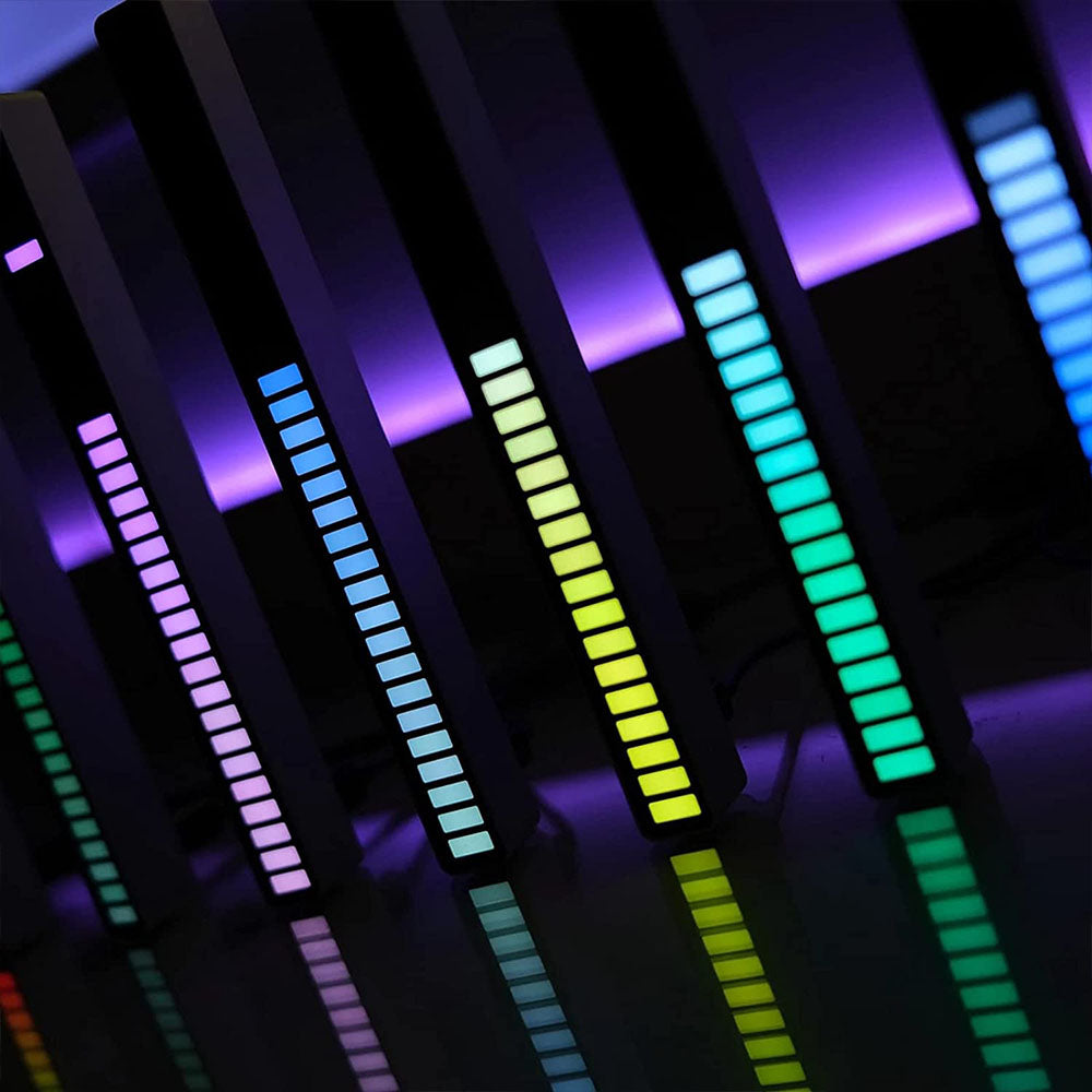 RGB LED Music Levels Equalizer Strip Lights