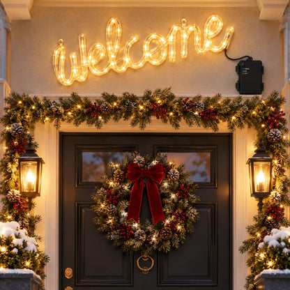 Noël Outdoor LED Welcome Light Silhouette