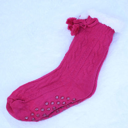 Women Slipper Socks Winter Warm Fleece