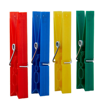 Plastic Clothespins, 24-Pack