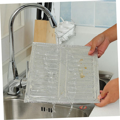 3-Sided Oil-Proof Aluminum Foil Splatter Guard 32.5x84cm