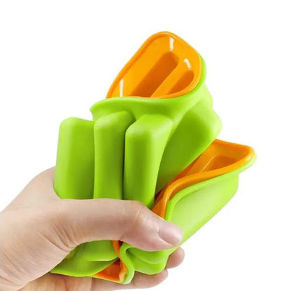 Silicone Cylinder Ice Cube Tray & Stick Bar Biscuit Chocolate Baking ( Random Color )