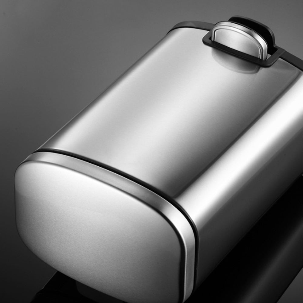 Danny Home 6-Liter Stainless Steel Trash Can with Lid and Pedal