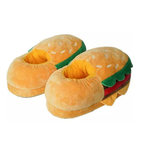 Hamburger Slippers – Plush