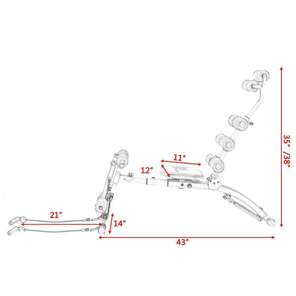 Six Pack, 6 In 1 Home Gym Machine XH-9192