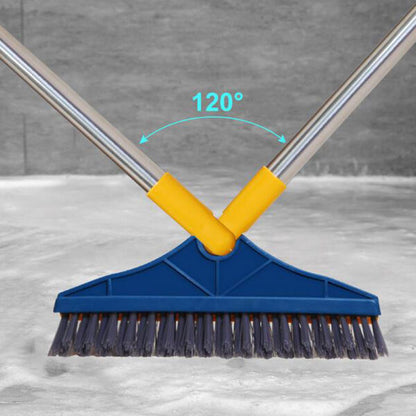 2 in 1 Floor Scrub Brush with Squeegee