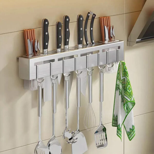 Wall Mount Kitchen Rack Hanger Organizer Hook 50cm