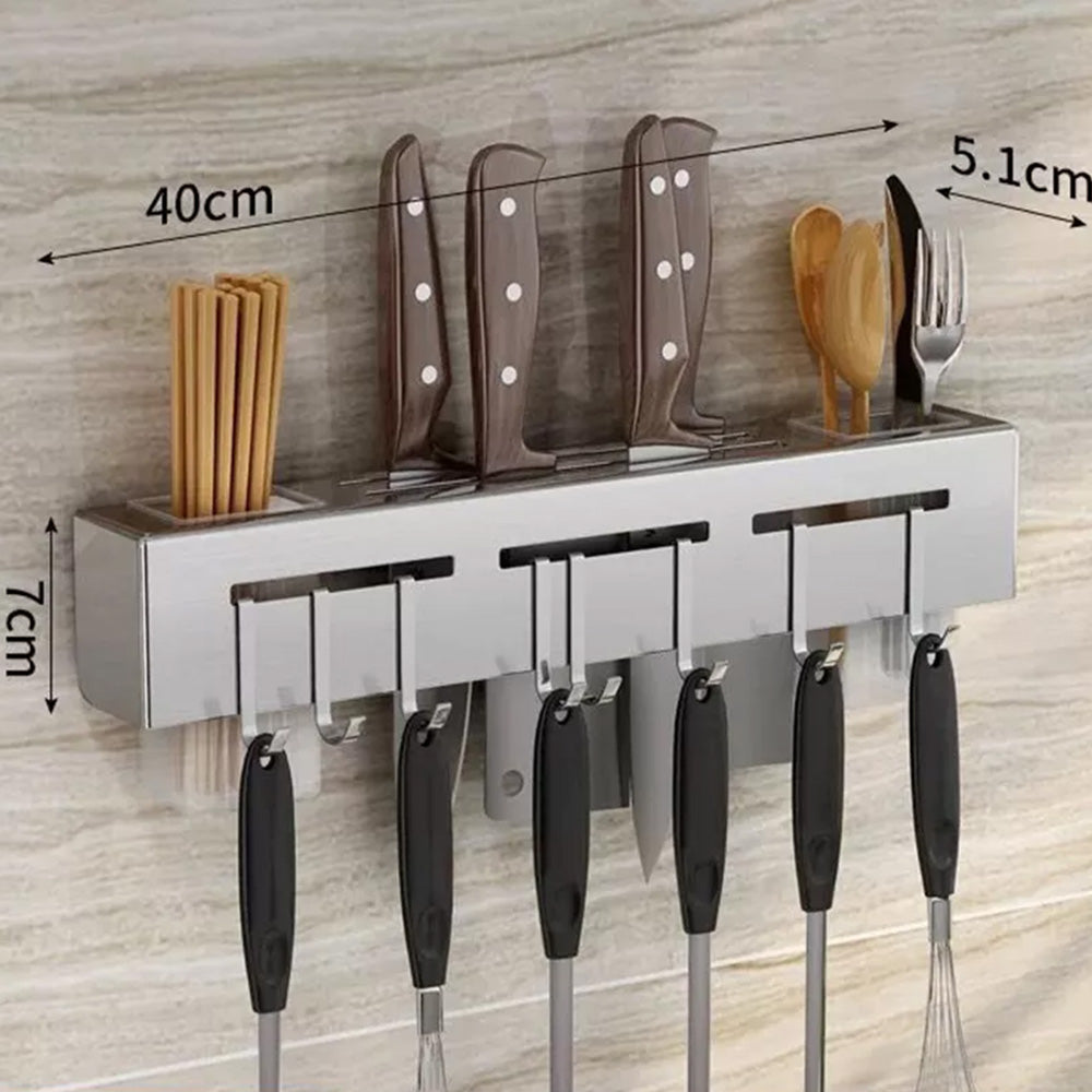 Wall Mount Kitchen Rack Hanger Organizer Hook 50cm