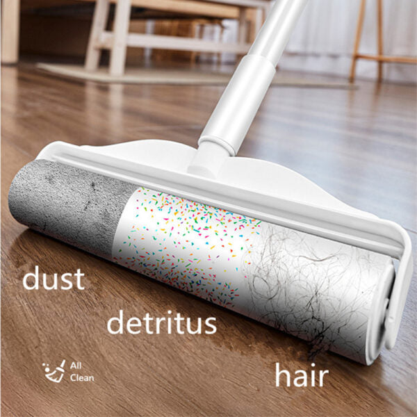 Pet Hair Remover Roller Paper Mop Stick