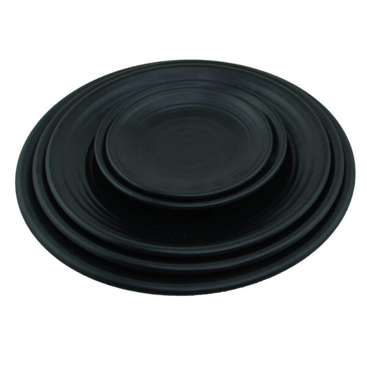 Plates Black Melamine Dinnerware