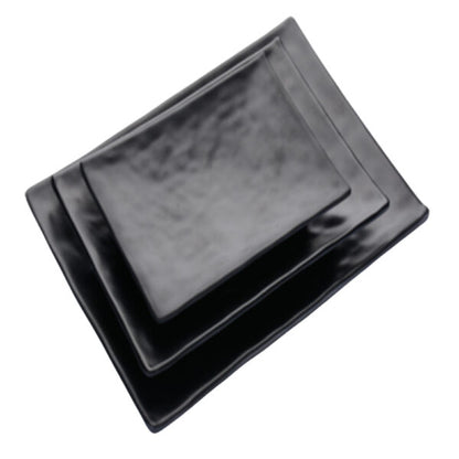 Plates Black Melamine Dinnerware