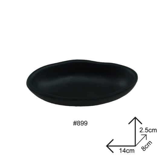 Bowl Black Melamine Dinnerware