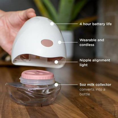 Portable Electric Breast Pump &  Milk Collector Bottles