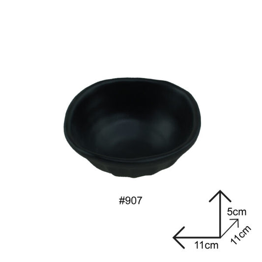 Sauce Dip Bowl Black Melamine Dinnerware