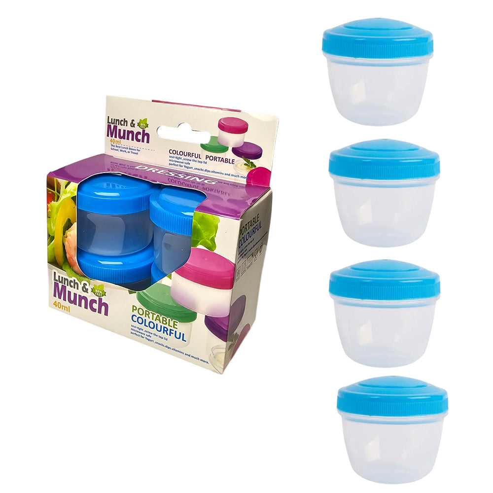 4-Pieces Dressing Food Storage Containers 40mL