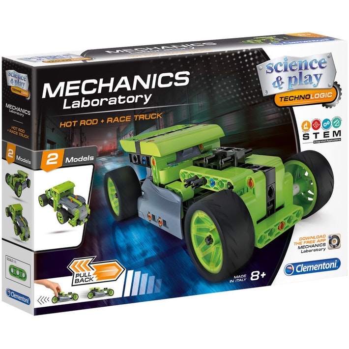 Clementoni Mechanics Hot Rod + Race Truck