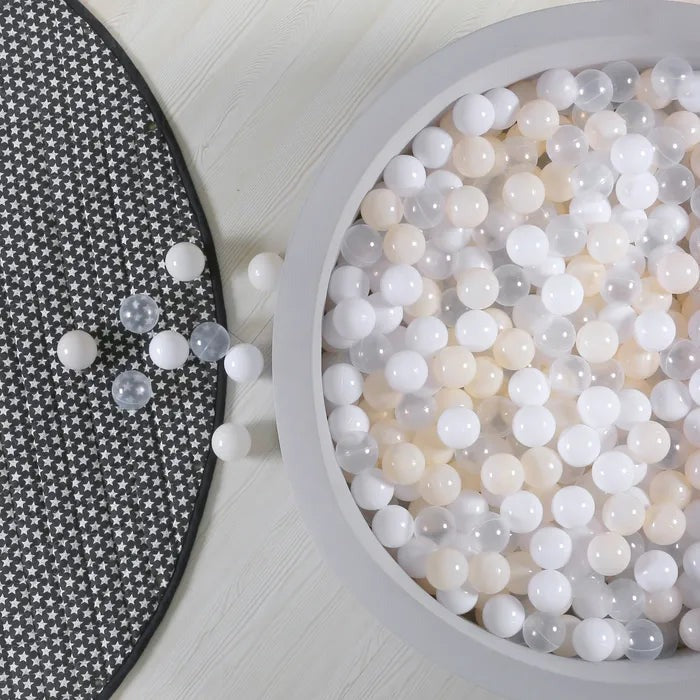 Miila Baby Toy Balls 100-Pack (Pink- White - Grey)