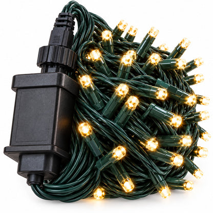 Noël Amber Lights 200 LED Warm White Christmas Lights – 19.9 m
