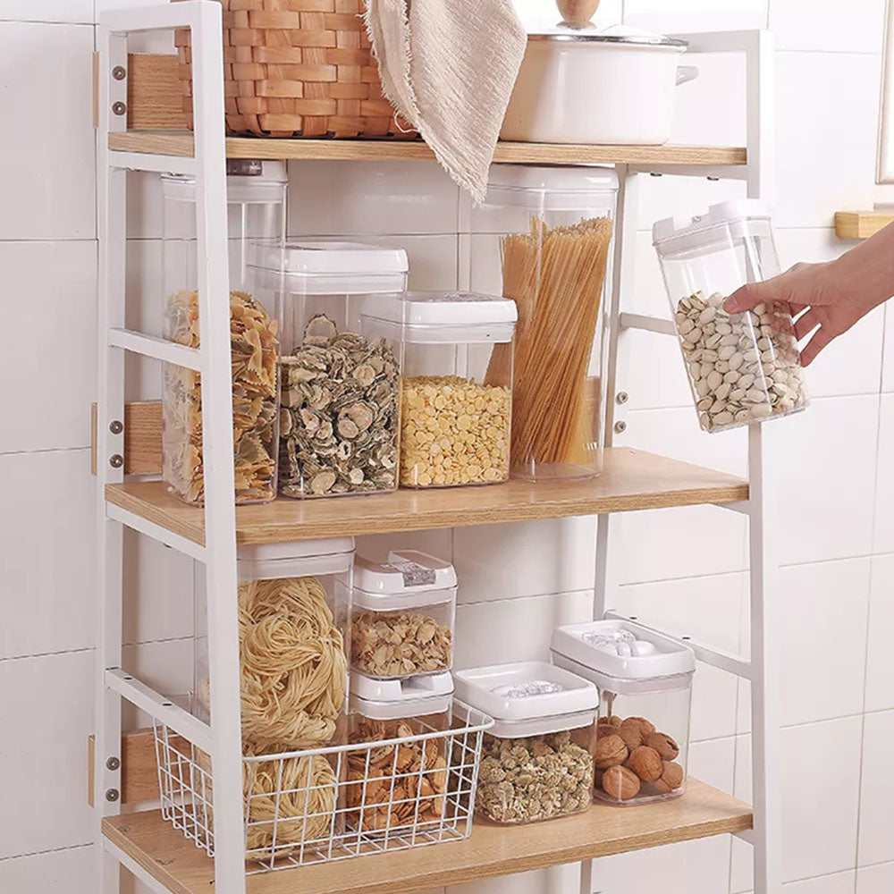 4 Pcs Set, Easy Lock Food Storage Round Shape