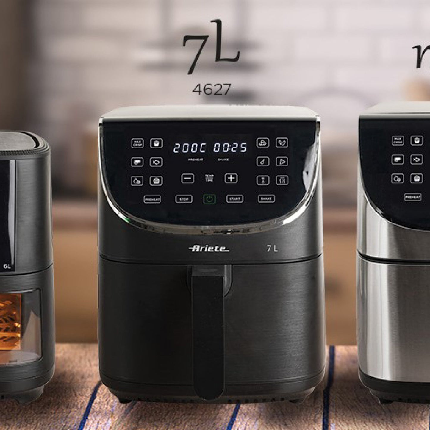 Air Fryer Digital Black Mat 7L 1800 W