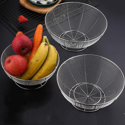 Stainless Steel Round Fruit Basket