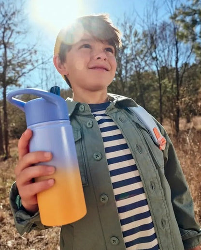 Wander Insulated Stainless Steel Kids Water Bottle with Straw