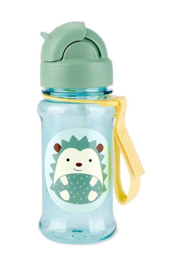 Zoo Tritan Straw Bottle Hedgehog