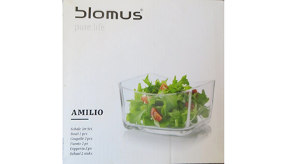 Set of Two Glass Bowls by Blomus
