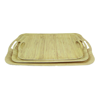 Tray Wooden Melamine Dinnerware