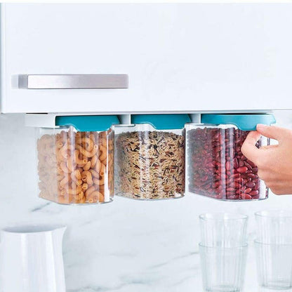 Under-Shelf Food Storage Container Set of 3 Pcs