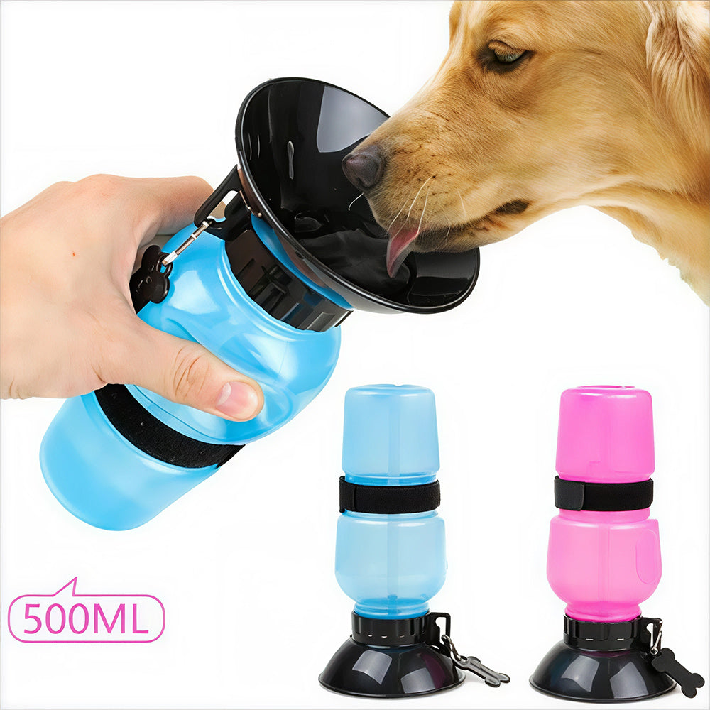 Aqua Dog Travel Water Bottle-Blue