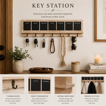 Wall Hanger With Chalkboard