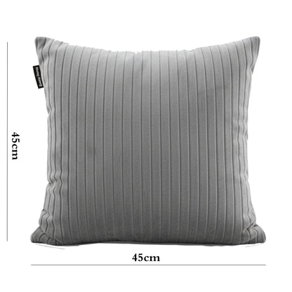 Danny Home Danny Home Velvet Fabric Cushion – Light Grey 45x45cm