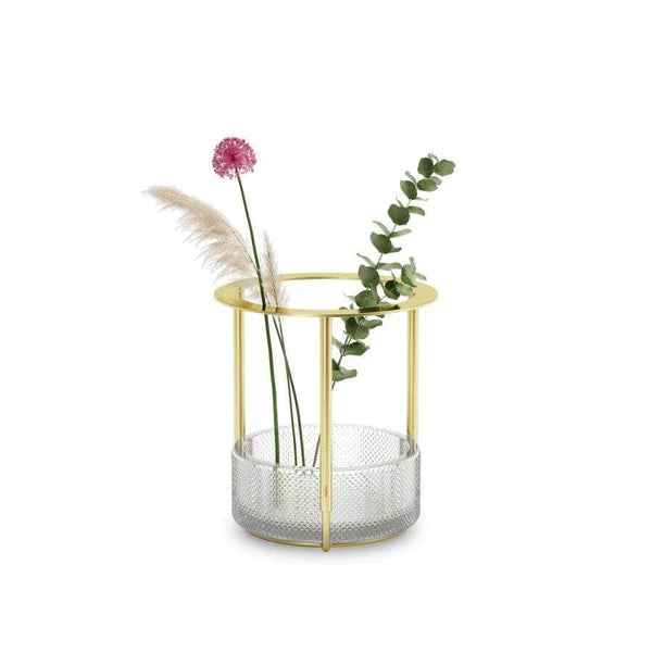 Umbra Tesora Adjustable Glass Vase – Brass