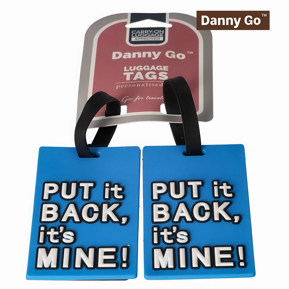 Danny Go Luggage Tag Set – 2 Pieces Blue