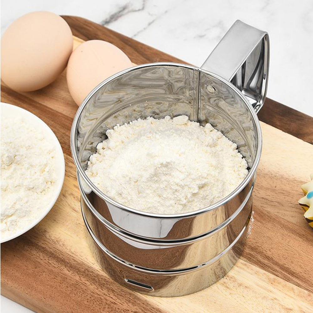 Stainless Steel Baking Flour Sifter Medium 10x10cm