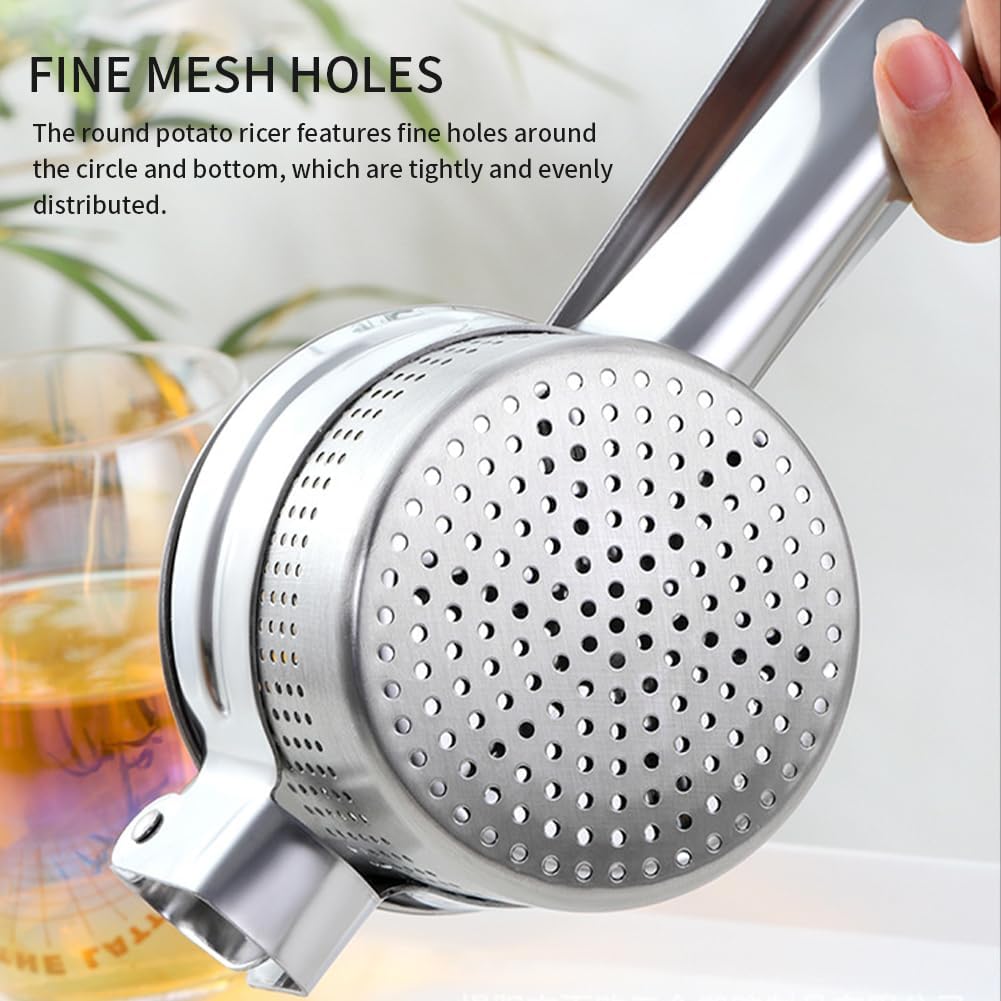 Heavy-duty Stainless Steel Potato Ricer
